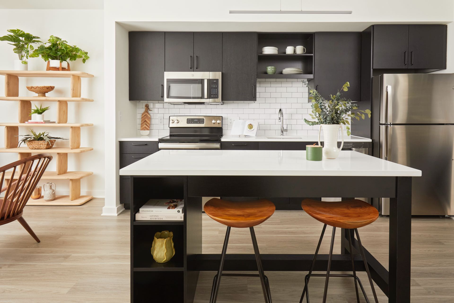 Faraday Park modern kitchen with stainless steel appliances and designer finishes