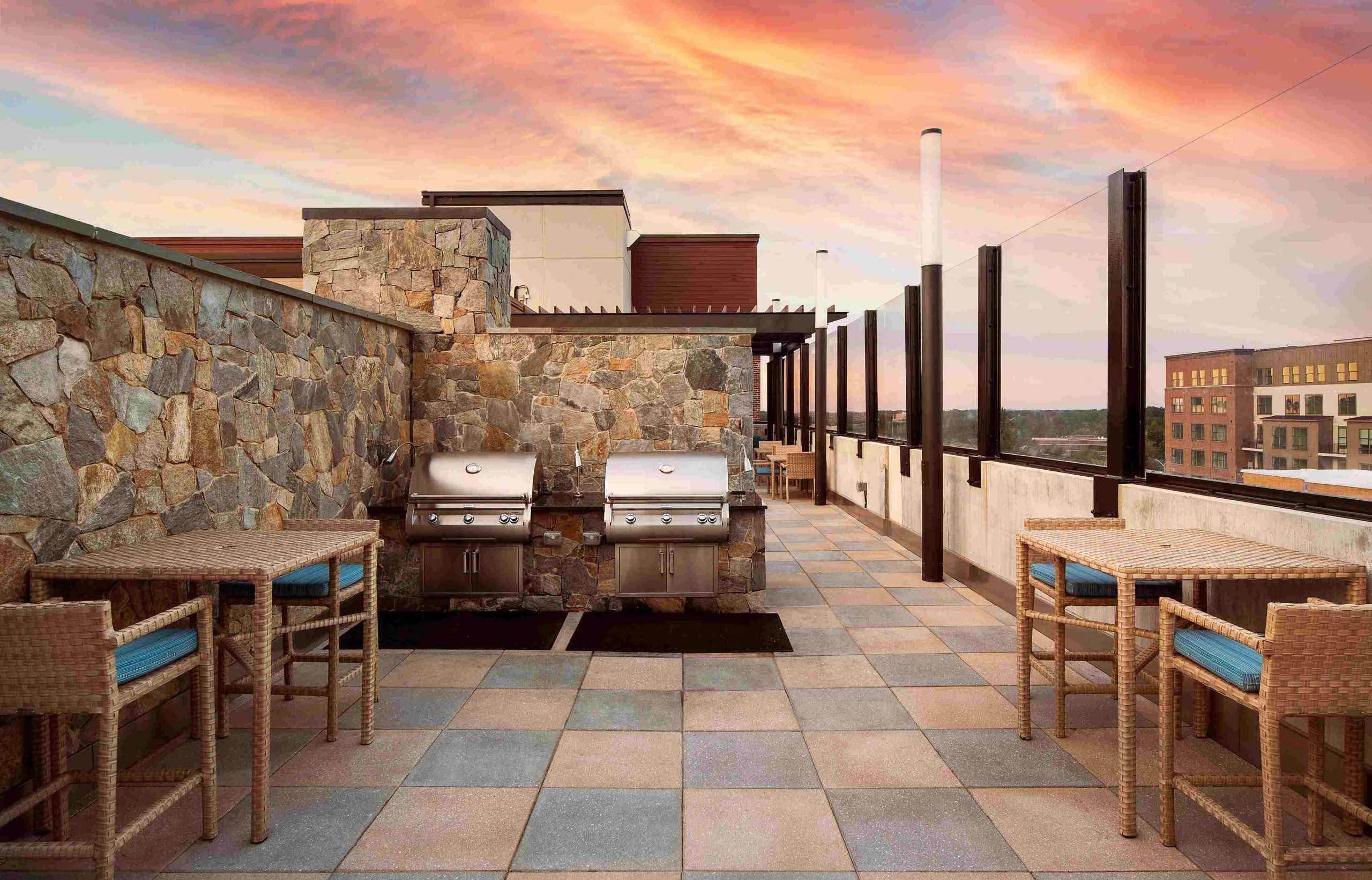 Rooftop pool with sundeck